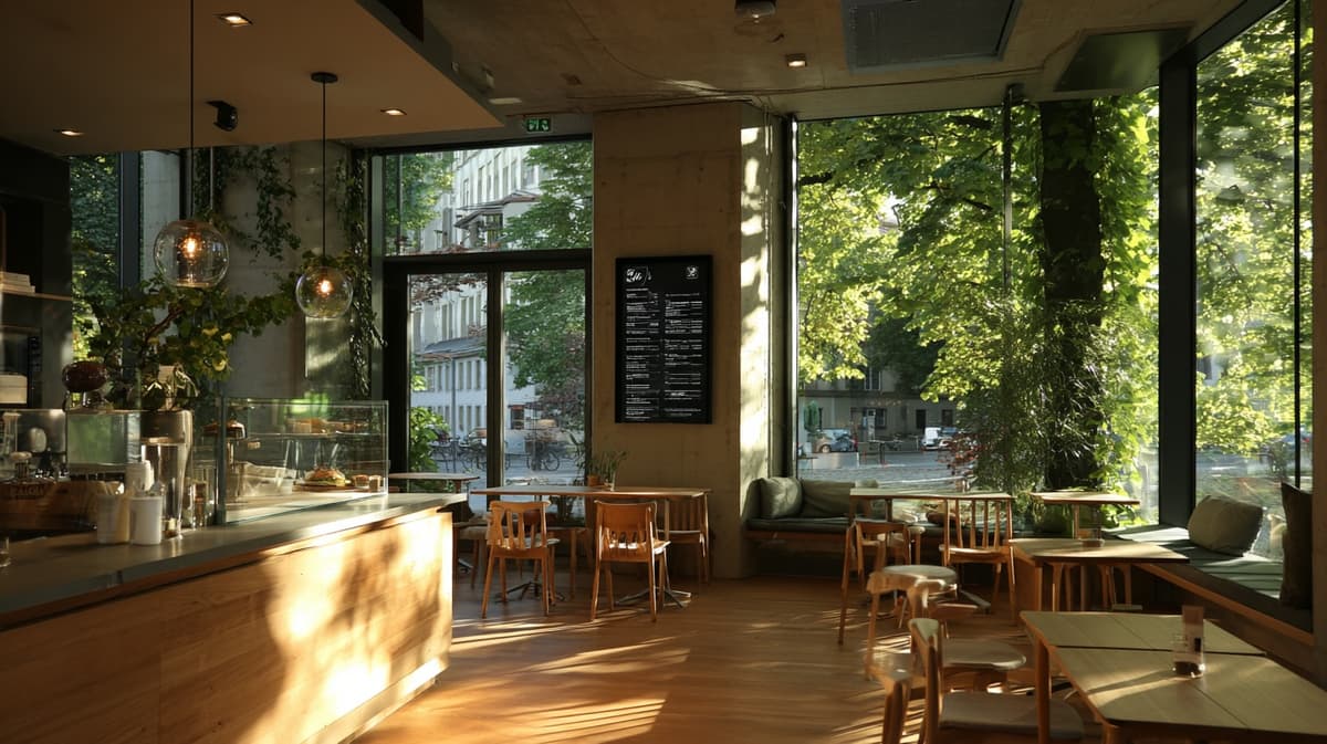 Coffee place digital signage